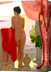 James Childs Canvas Paintings - From The Terrace by James Childs