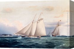 Match Point Canvas Paintings - Around The Point by James E. Buttersworth