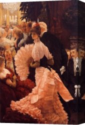 Jacques Canvas Paintings - A Woman of Ambition by James Jacques Joseph Tissot