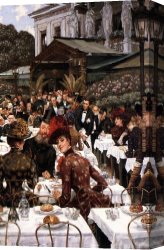 Ladies Canvas Paintings - The Artist's Ladies by James Jacques Joseph Tissot