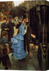 Jacques-laurent Agasse Canvas Paintings - The Bridesmaid by James Jacques Joseph Tissot
