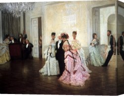 Early Winter in The Sierra Nevada Canvas Paintings - Too Early by James Jacques Joseph Tissot