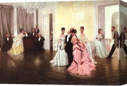 Early Winter in The Sierra Nevada Canvas Paintings - Too Early by James Jacques Joseph Tissot