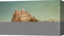 A Mediterranean Courtyard Canvas Paintings - In The Mediterranean Sea by James Webb