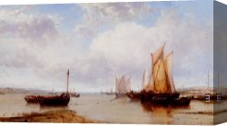Isle Canvas Paintings - Near Cowes, Isle Of Wight by James Webb
