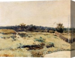 Landscape with Path Canvas Paintings - A Summer Landscape With Figures On A Path by Jan Hendrik Weissenbruch