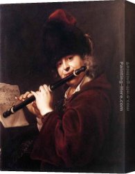 Jan Miense Molenaer Canvas Paintings - Portrait of the Court Musician Josef Lemberger by Jan Kupecky