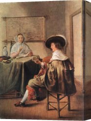 Molenaer Canvas Paintings - The Music-Makers by Jan Miense Molenaer