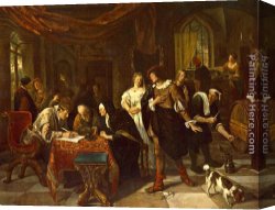 Marriage Canvas Paintings - The Marriage by Jan Steen