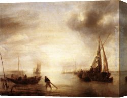 Calm Canvas Paintings - Calm by Jan van de Capelle