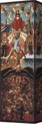 Jan Miense Molenaer Canvas Paintings - Last Judgment by Jan van Eyck