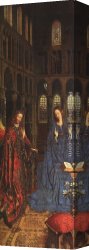 Annunciation Canvas Paintings - The Annunciation by Jan van Eyck