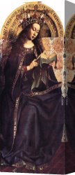 St Wolfgang Altarpiece Resurrection of Lazar Canvas Paintings - The Ghent Altarpiece Virgin Mary by Jan van Eyck