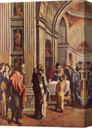 The Presentation Canvas Paintings - Presentation of Jesus in the Temple by Jan van Scorel