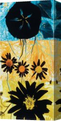 Leaves Canvas Paintings - Petals and Leaves I by Jaquiel