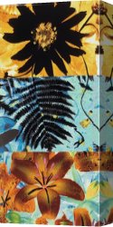 Leaves Canvas Paintings - Petals and Leaves II by Jaquiel