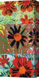 Leaves Canvas Paintings - Petals and Leaves III by Jaquiel