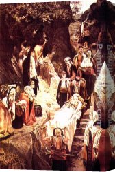 Jaroslav Canvas Paintings - Wounded Montenegrin by Jaroslav Cermak