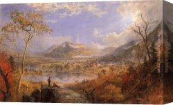 Jasper Canvas Paintings - Starrucca-Viadukt by Jasper Francis Cropsey