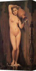 Ingres Canvas Paintings - Ingres The Source by Jean Auguste Dominique Ingres