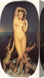 Vulcan Presenting Venus with Arms for Aeneas Canvas Paintings - Ingres Venus Anadyomene by Jean Auguste Dominique Ingres