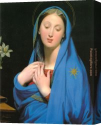 Virgin Canvas Paintings - Virgin of the Adoption by Jean Auguste Dominique Ingres
