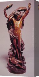 Carpeaux Canvas Paintings - La Genie de la Danse by Jean-Baptiste Carpeaux