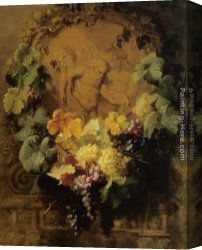 Bacchus And Ariadne Canvas Paintings - In Honor of Bacchus by Jean-Baptiste Robie