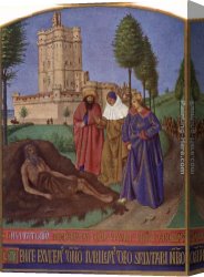 Job Canvas Paintings - Job and his False Comforters by Jean Fouquet
