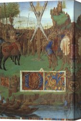 Martyrdom Canvas Paintings - Martyrdom of St Andrew by Jean Fouquet