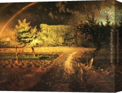 Spirit of Spring Canvas Paintings - Spring by Jean Francois Millet