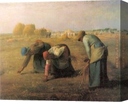 Jean-honore Fragonard Canvas Paintings - The Gleaners by Jean Francois Millet