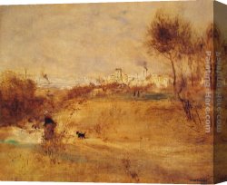 Raffaelli Canvas Paintings - The Afternoon Walk by Jean Francois Raffaelli