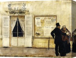 Raffaelli Canvas Paintings - Wedding Invitations by Jean Francois Raffaelli