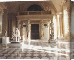 Cariatides Canvas Paintings - Salle des Cariatides by Jean Goujon