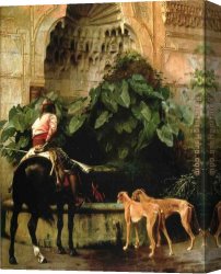 The Moose Hunt Canvas Paintings - Home from the Hunt by Jean-Leon Gerome