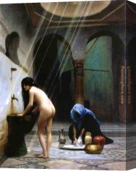 Jean-honore Fragonard Canvas Paintings - Painting III by Jean-Leon Gerome