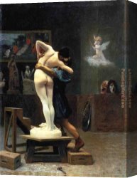 Jean-honore Fragonard Canvas Paintings - Pygmalion and Galatea by Jean-Leon Gerome
