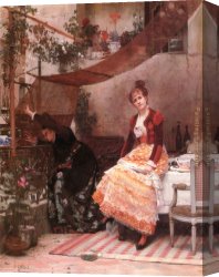 Viendra Canvas Paintings - Viendra T il by Jehan Georges Vibert