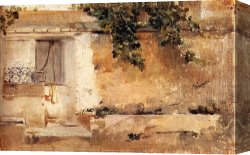 Joaquin Sorolla Y Bastida Canvas Paintings - Alqueria Valenciana by Joaquin Sorolla y Bastida