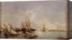 Port of Valencia Canvas Paintings - Port of Valencia by Joaquin Sorolla y Bastida