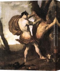 Johann Canvas Paintings - Apollo and Marsyas by Johann Liss