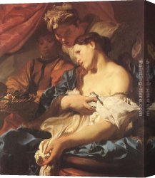 It Was to Be a Lasso Duel to The Death Canvas Paintings - The Death of Cleopatra by Johann Liss