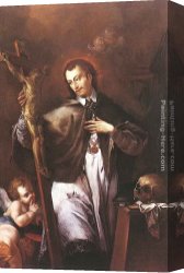 Luca Canvas Paintings - Saint John of Nepomuk by Johann Lucas Kracker
