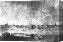 Johann Canvas Paintings - The Bacino di San Marco by Johann Richter