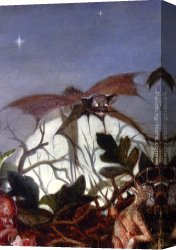 Nest Canvas Paintings - Fairies In A Bird's Nest (detail 3) by John Anster Fitzgerald
