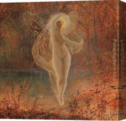 John Atkinson Grimshaw Canvas Paintings - Autumn by John Atkinson Grimshaw