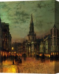 London Canvas Paintings - Blackman Street London by John Atkinson Grimshaw