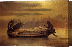 John Atkinson Grimshaw Canvas Paintings - Elaine by John Atkinson Grimshaw