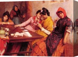 The Perfume Maker Canvas Paintings - The Cigarette Makers of Seville by John Bagnold Burgess